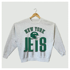 New York Jets Gameday Couture Women's Fierce Focus Premium Oversized Fleece Pullover Sweatshirt Ash - NFL