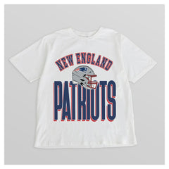 New England Patriots Gameday Couture Women's Oversized Classic Fierce Focus T-Shirt White - NFL