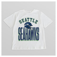 Seattle Seahawks Gameday Couture Women's Oversized Classic Fierce Focus T-Shirt White - NFL
