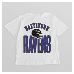Baltimore Ravens Gameday Couture Women's Oversized Classic Fierce Focus T-Shirt White - NFL