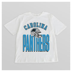 Carolina Panthers Gameday Couture Women's Oversized Classic Fierce Focus T-Shirt White - NFL