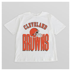 Cleveland Browns Gameday Couture Women's Oversized Classic Fierce Focus T-Shirt White - NFL