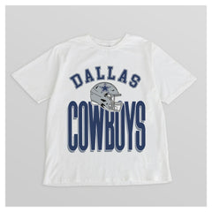 Dallas Cowboys Gameday Couture Women's Oversized Classic Fierce Focus T-Shirt White - NFL