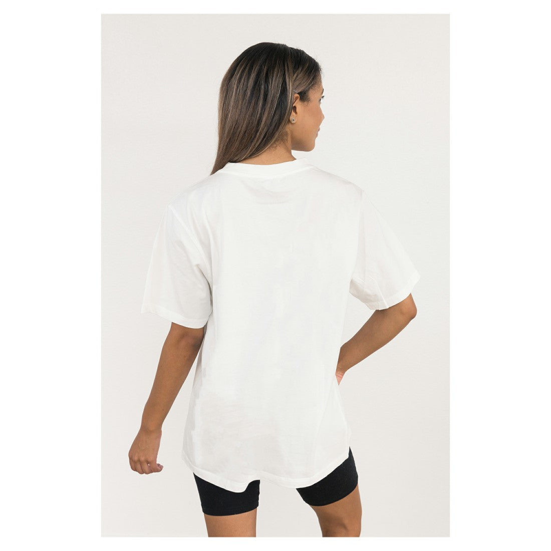 Denver Broncos Gameday Couture Women's Oversized Classic Fierce Focus T-Shirt White - NFL