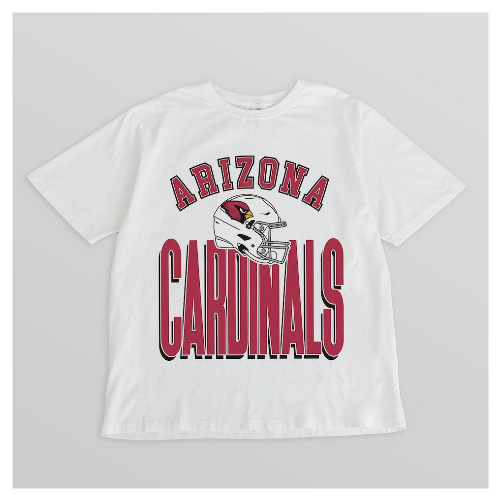 Arizona Cardinals Gameday Couture Women's Oversized Classic Fierce Focus T-Shirt White - NFL