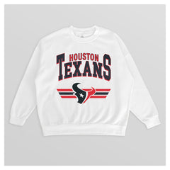 Houston Texans Gameday Couture Women's Swift Strike Premium Oversized Fleece Pullover Sweatshirt White - NFL