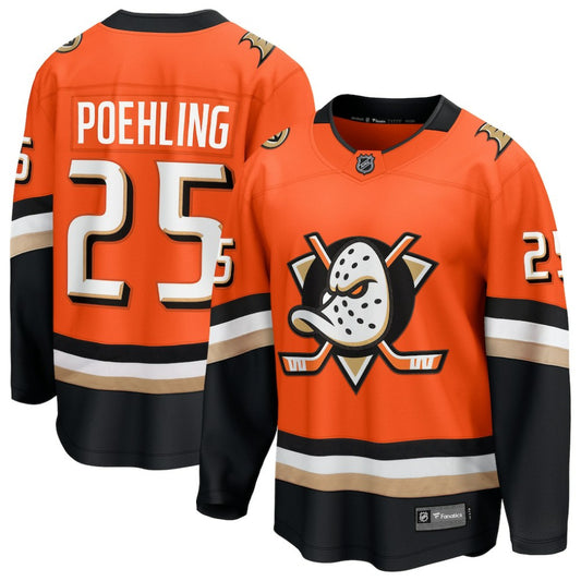 Ryan Poehling Anaheim Ducks Fanatics Home Breakaway Jersey - Orange | NHL Jerseys