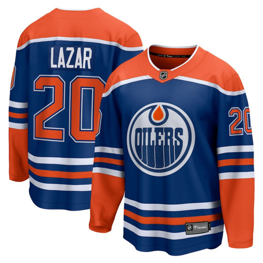 Curtis Lazar Edmonton Oilers Fanatics Home Breakaway Jersey - Royal | NHL Jerseys