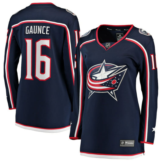 Brendan Gaunce Columbus Blue Jackets Fanatics Women's Home Breakaway Jersey - Navy | NHL Jerseys