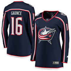 Brendan Gaunce Columbus Blue Jackets - Fanatics Women's Home Breakaway Jersey Navy