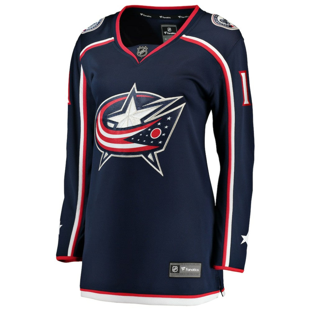 Miles Wood Columbus Blue Jackets - Fanatics Women's Home Breakaway Jersey Navy