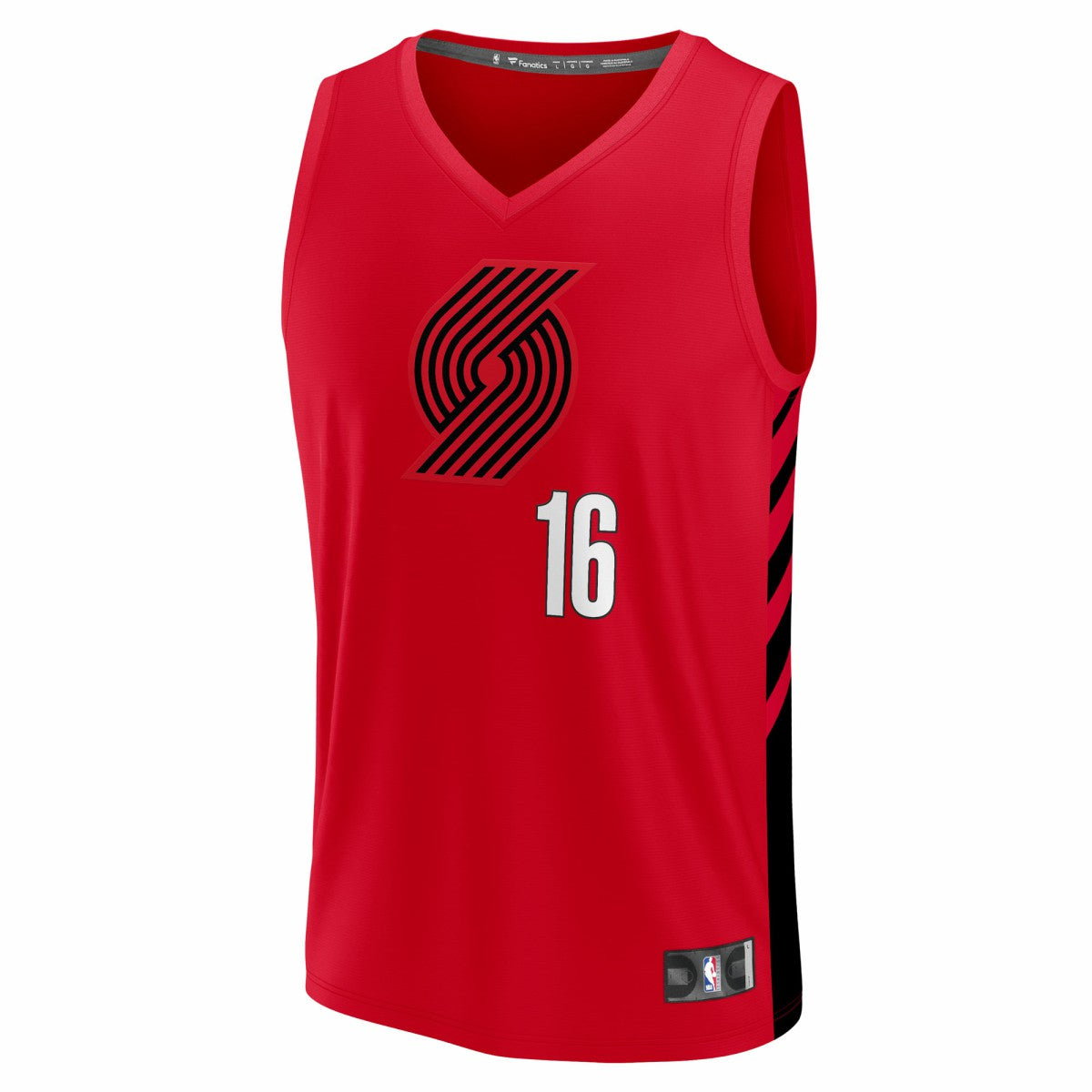 Fanatics - Yang Hansen Portland Trail Blazers Fast Break Replica Jersey - Red - Statement Edition