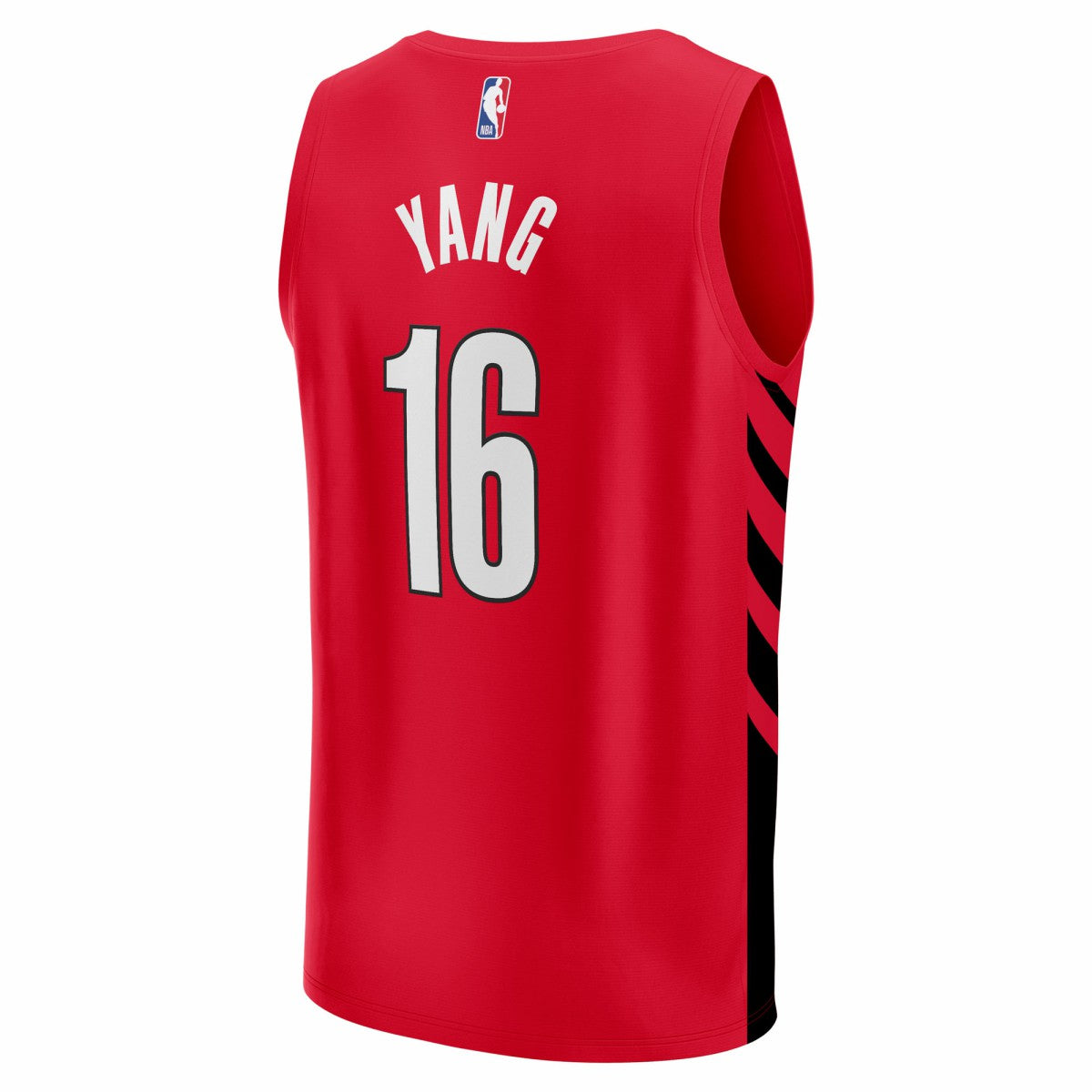 Fanatics - Yang Hansen Portland Trail Blazers Fast Break Replica Jersey - Red - Statement Edition