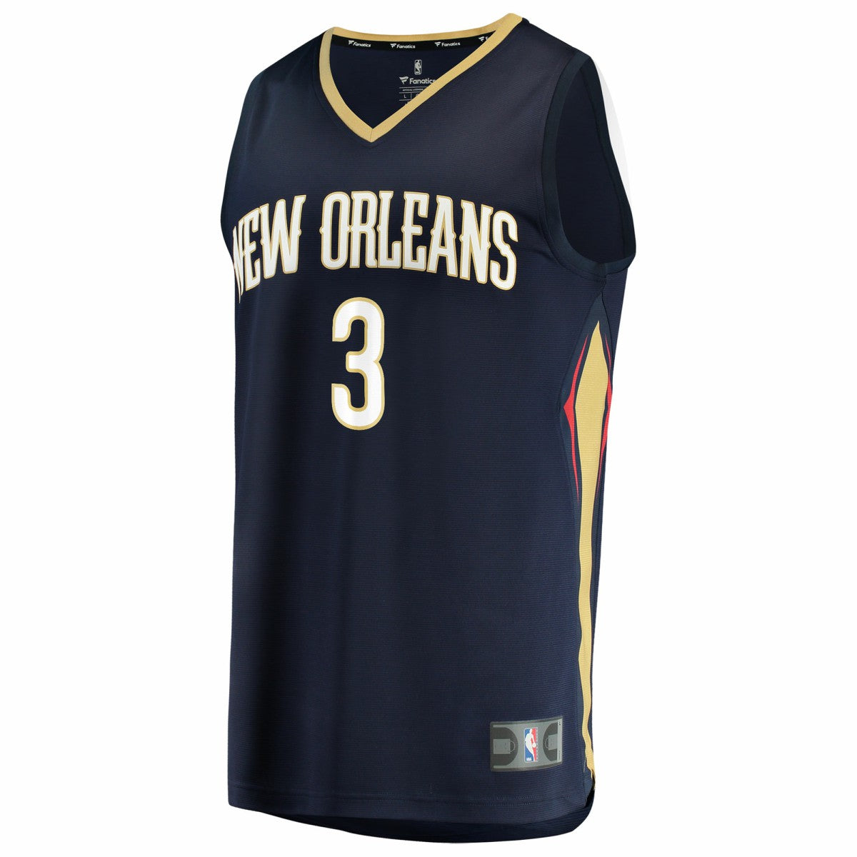 Fanatics - Jordan Poole New Orleans Pelicans Fast Break Replica Jersey - Navy - Icon Edition