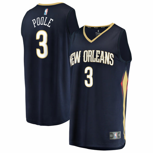 Jordan Poole New Orleans Pelicans Youth Fast Break Replica Jersey - Navy - Icon Edition | NBA Jerseys