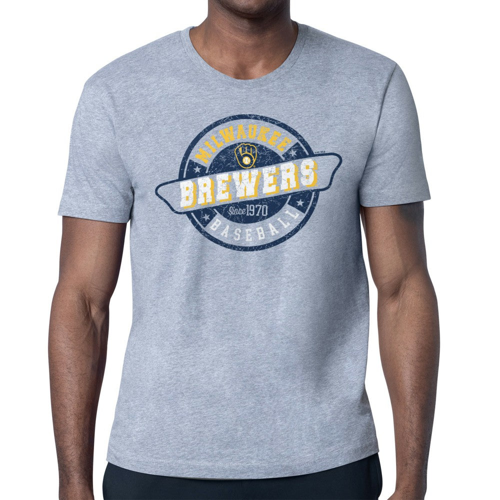 Milwaukee Brewers Starter Route 66 Team Logo T-Shirt On Sale