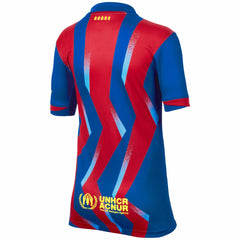 Nike Barcelona Youth 2025/26 Fourth Replica Jerseys - Blue