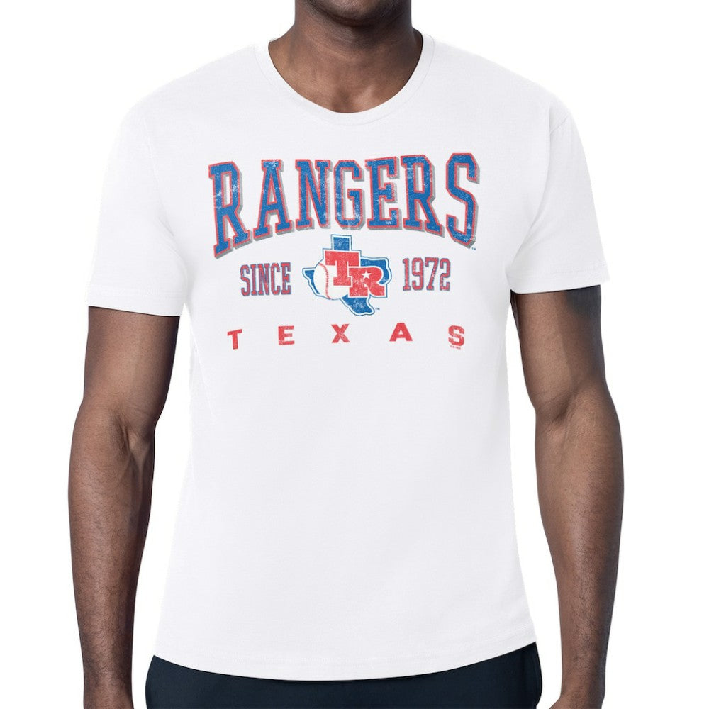 Texas Rangers Starter Distressed Logo T-Shirt On Sale