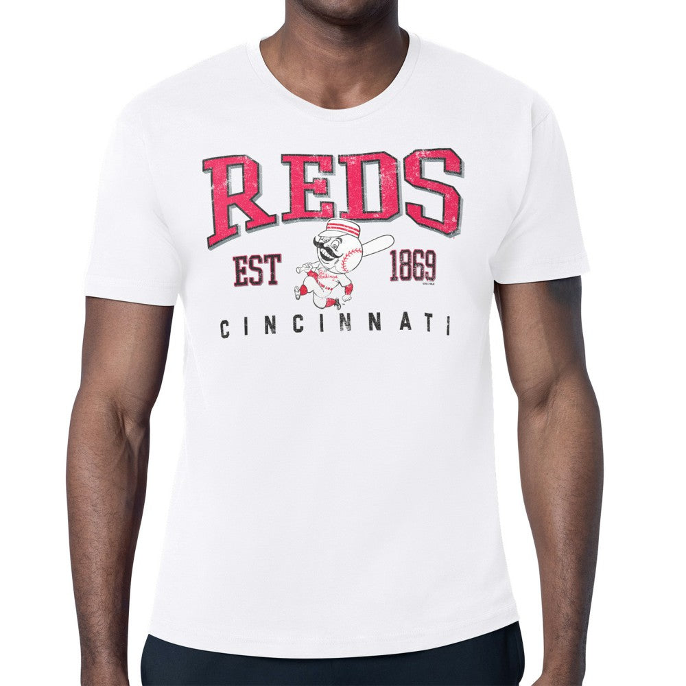 Cincinnati Reds Starter Distressed Logo T-Shirt Clearance