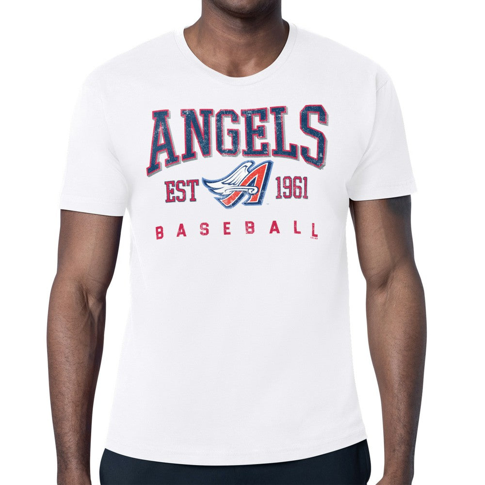 Los Angeles Angels Starter Distressed Logo T-Shirt Lifestyle