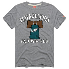 Philadelphia Eagles x It's Always Sunny in Philadelphia Homage Unisex Flipadelphia Paddy's Pub Tri-Blend T-Shirt Gray - NFL