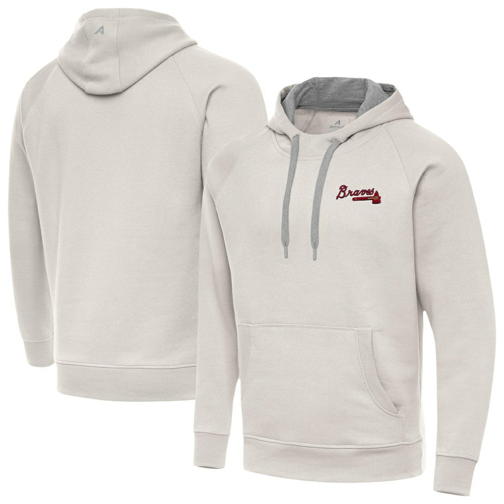 Atlanta Braves Antigua Victory Pullover Hoodie Lifestyle