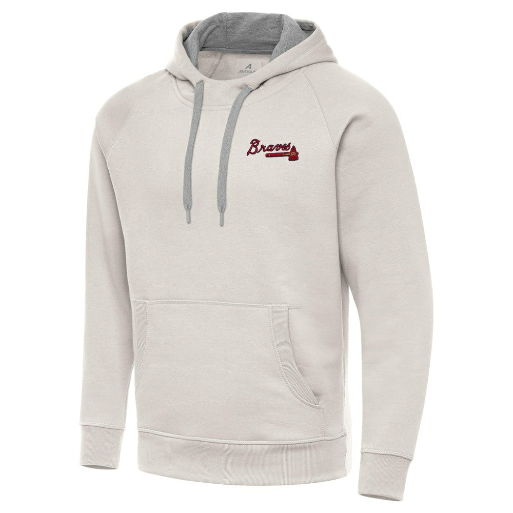 Atlanta Braves Antigua Victory Pullover Hoodie Lifestyle