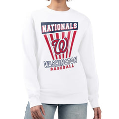 Washington Nationals Starter Women's Poster Print Team Fleece Pullover Sweatshirt Near Me