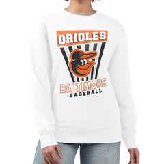 Baltimore Orioles Starter Women's Poster Print Team Fleece Pullover Sweatshirt Near Me