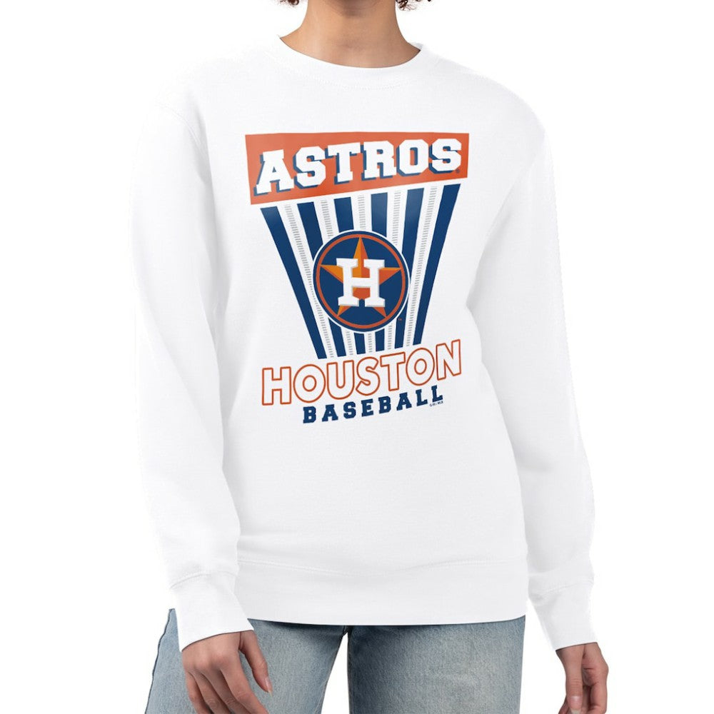 Houston Astros Starter Women's Poster Print Team Fleece Pullover Sweatshirt for sale