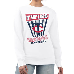 Minnesota Twins Starter Women's Poster Print Team Fleece Pullover Sweatshirt for sale