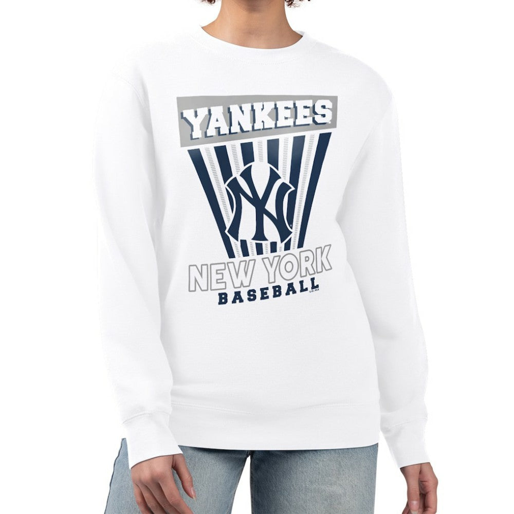 New York Yankees Starter Women's Poster Print Team Fleece Pullover Sweatshirt Near Me