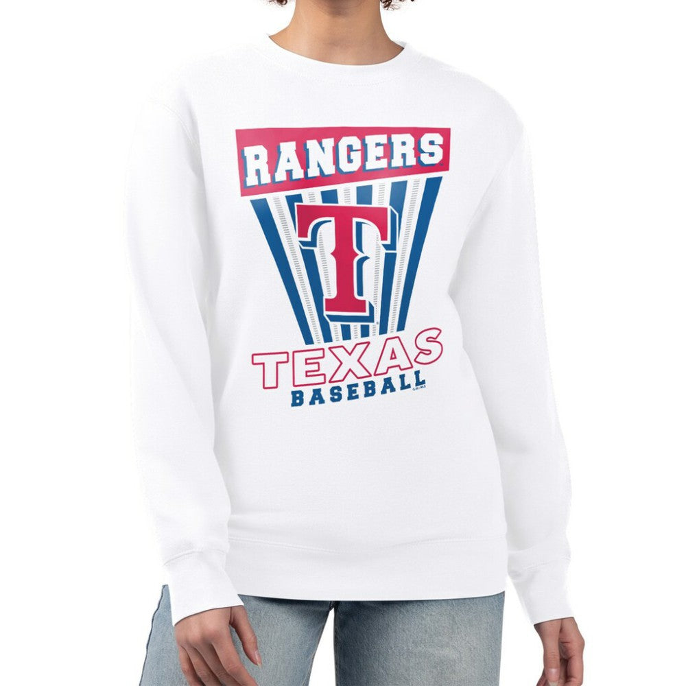 Texas Rangers Starter Women's Poster Print Team Fleece Pullover Sweatshirt for sale