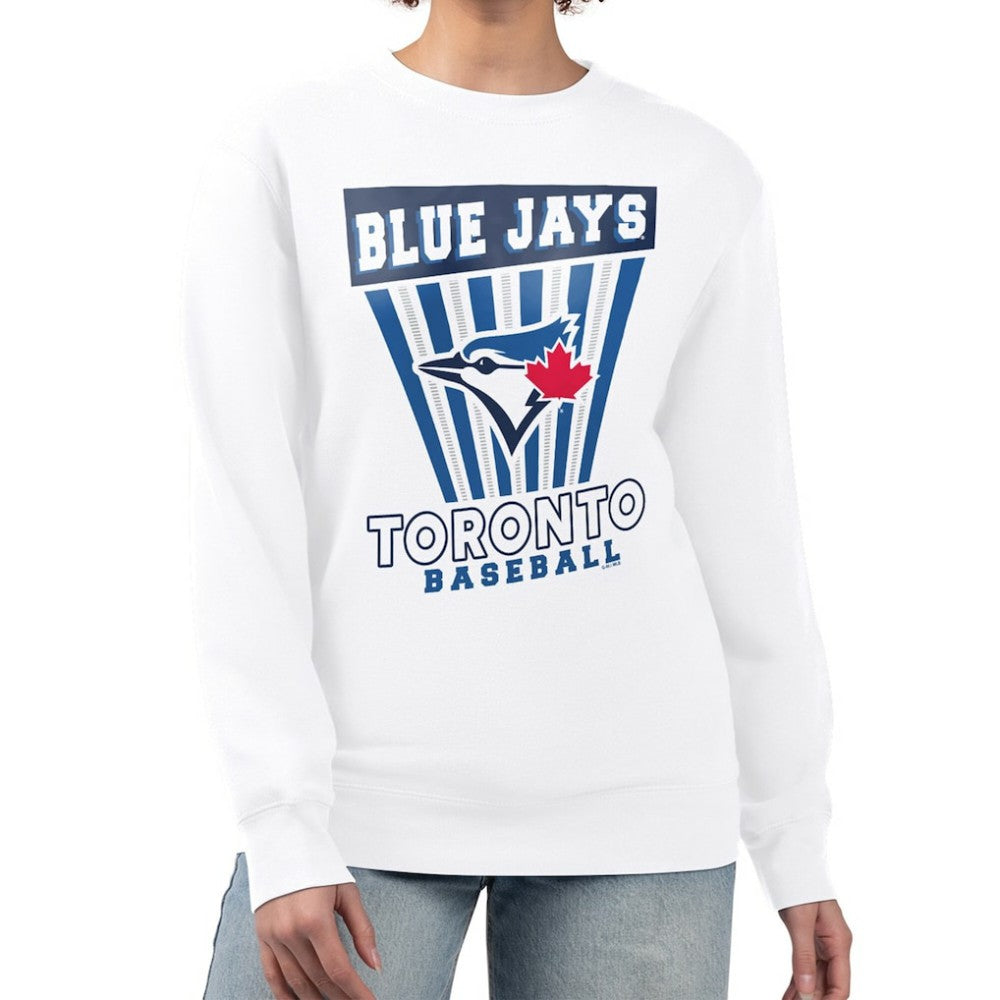 Toronto Blue Jays Starter Women's Poster Print Team Fleece Pullover Sweatshirt Lifestyle