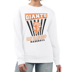 San Francisco Giants Starter Women's Poster Print Team Fleece Pullover Sweatshirt Clearance