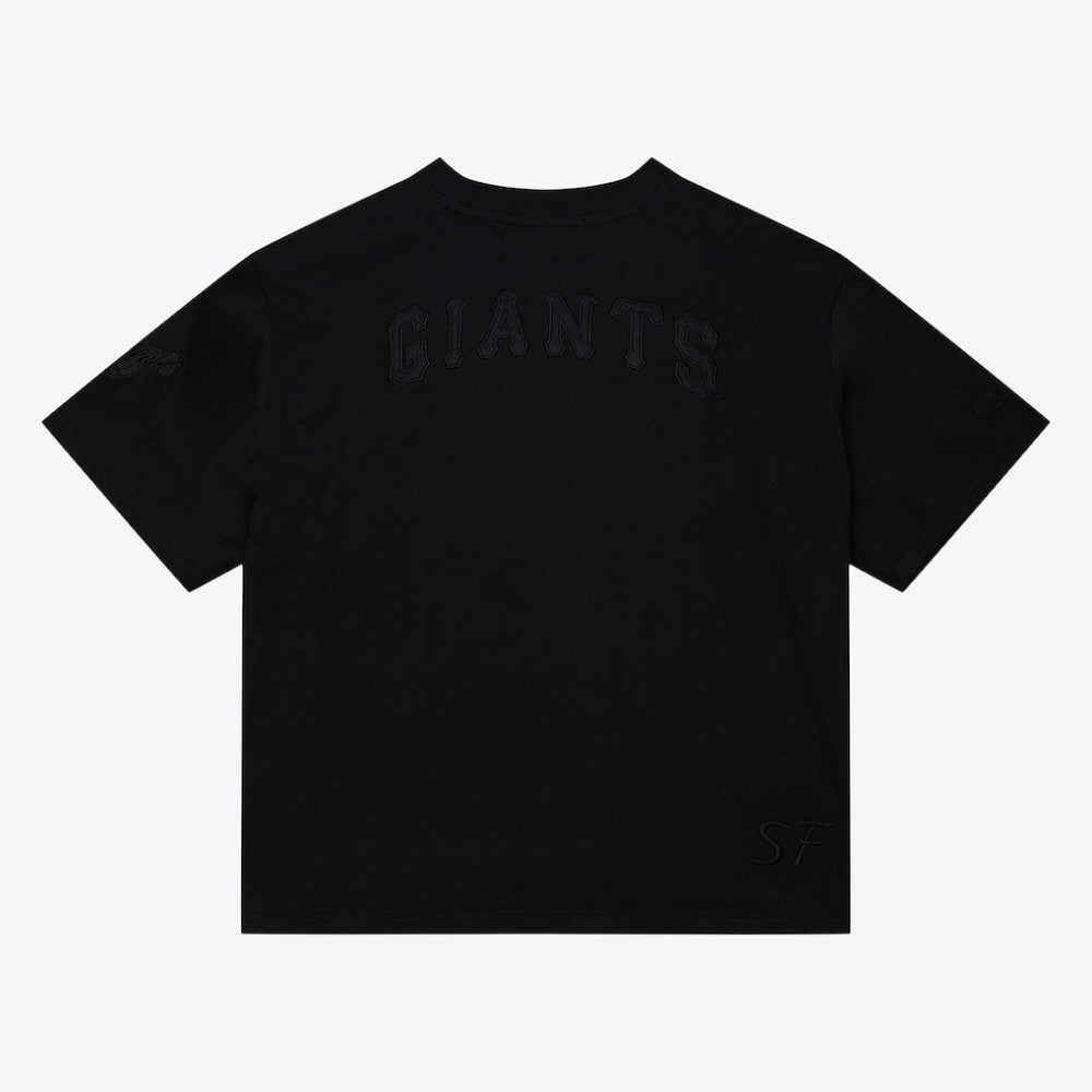 San Francisco Giants Mitchell & Ness Women's Cooperstown Collection Phantom Cropped T-Shirt Clearance