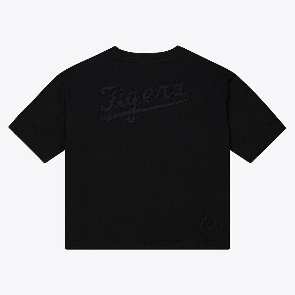 Detroit Tigers Mitchell & Ness Women's Cooperstown Collection Phantom Cropped T-Shirt Lifestyle