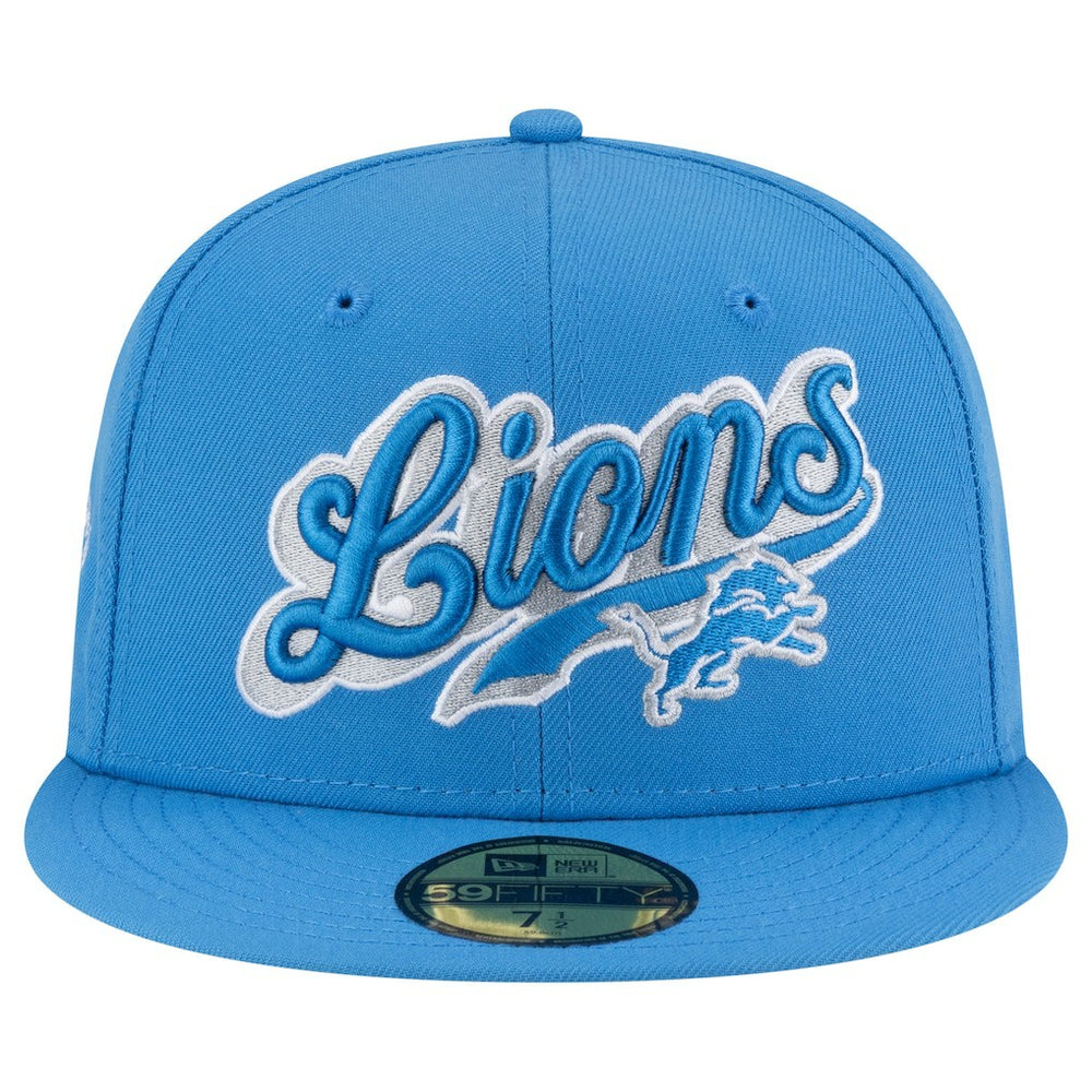 Detroit Lions New Era Born x Raised 59FIFTY Fitted Hat Blue - NFL