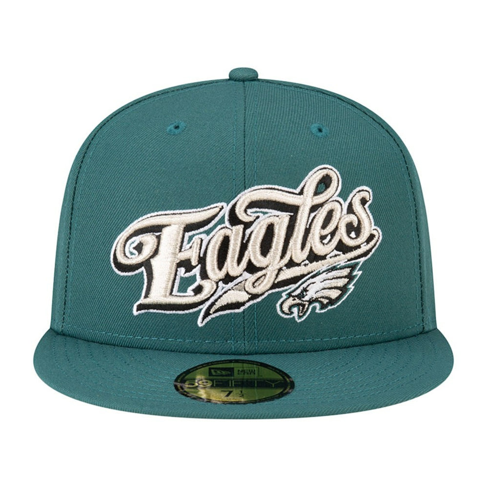 Philadelphia Eagles New Era Born x Raised 59FIFTY Fitted Hat Midnight Green - NFL