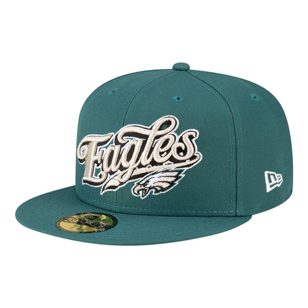 Philadelphia Eagles New Era Born x Raised 59FIFTY Fitted Hat Midnight Green - NFL