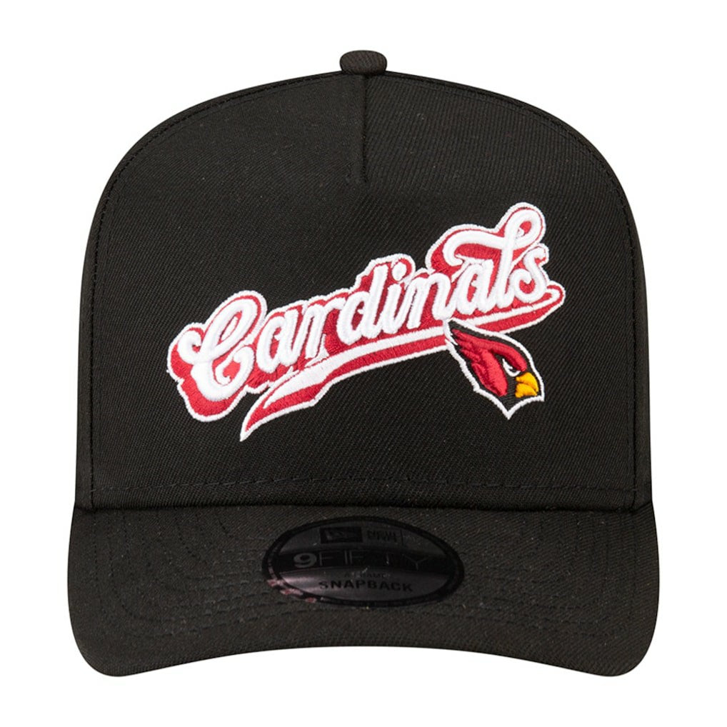 Arizona Cardinals New Era Born x Raised A-Frame 9FIFTY Snapback Hat Black - NFL
