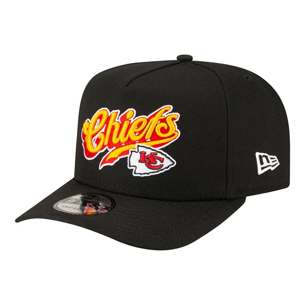 Kansas City Chiefs New Era Born x Raised A-Frame 9FIFTY Snapback Hat Black - NFL