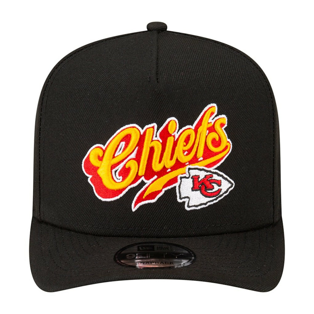 Kansas City Chiefs New Era Born x Raised A-Frame 9FIFTY Snapback Hat Black - NFL