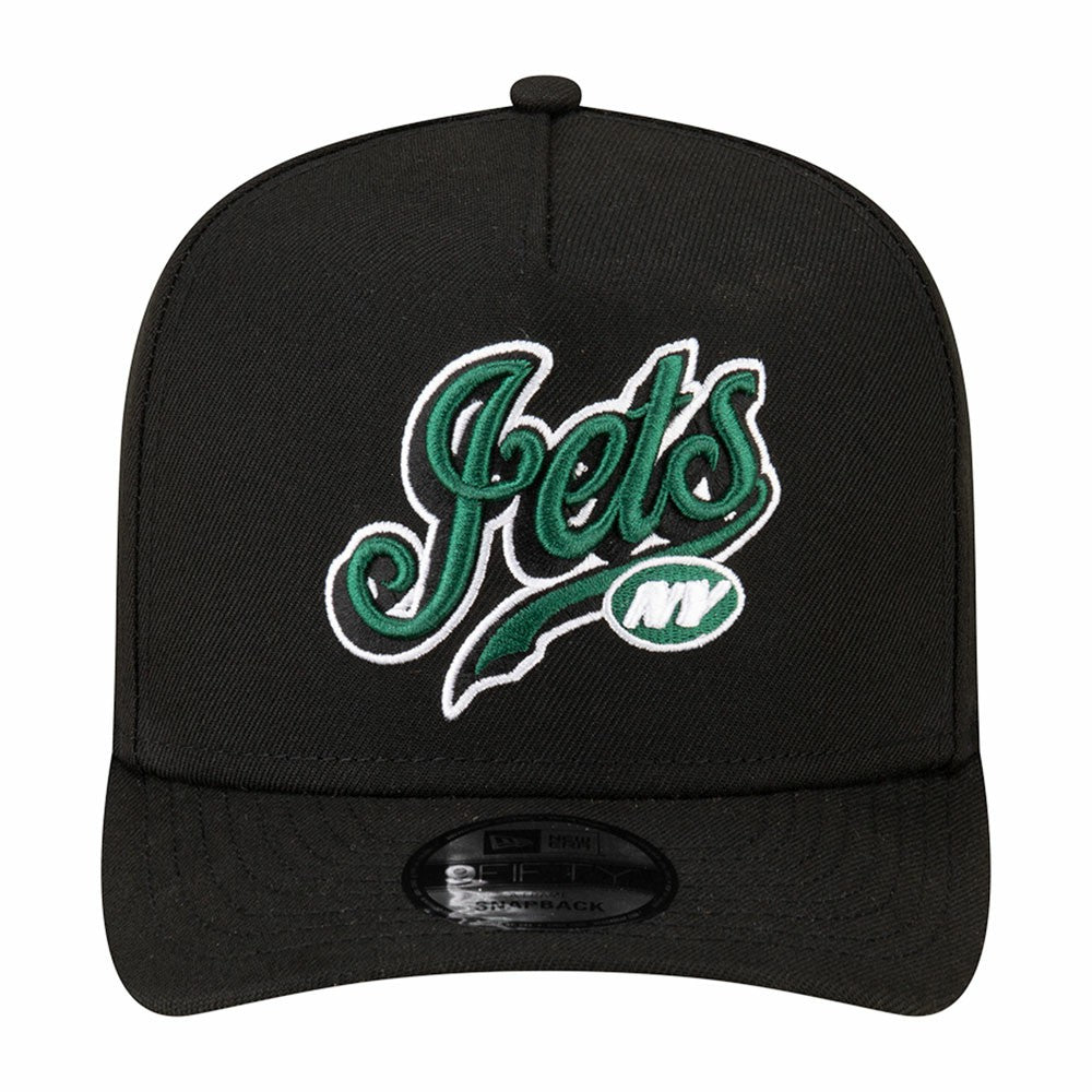 New York Jets New Era Born x Raised A-Frame 9FIFTY Snapback Hat Black - NFL