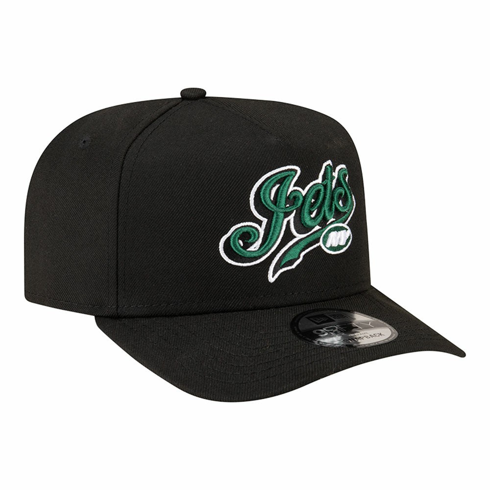 New York Jets New Era Born x Raised A-Frame 9FIFTY Snapback Hat Black - NFL
