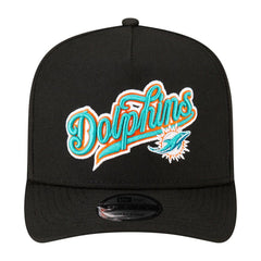 Miami Dolphins New Era Born x Raised A-Frame 9FIFTY Snapback Hat Black - NFL