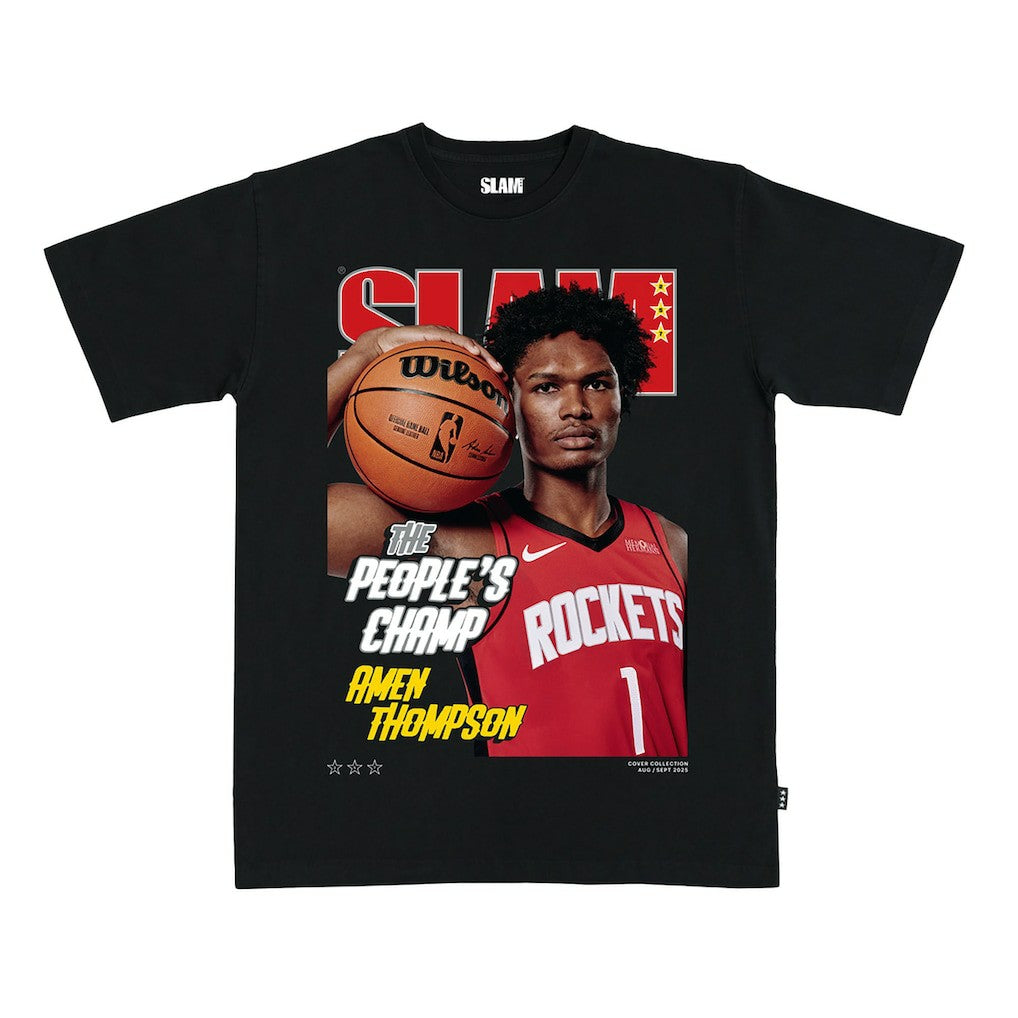 NBA - Amen Thompson Houston Rockets SLAM Unisex Cover T-Shirt - Black