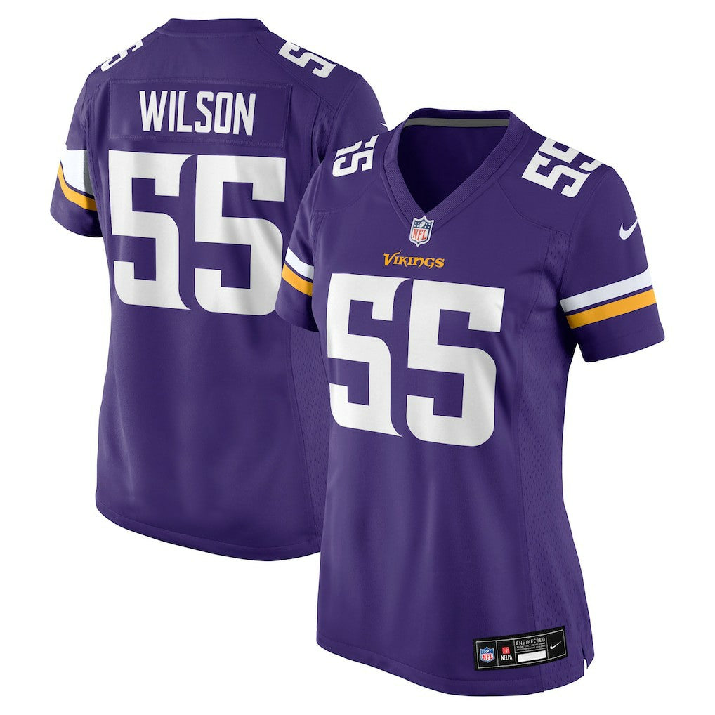 Eric Wilson Minnesota Vikings Women's Team Game Jersey Purple - Nike