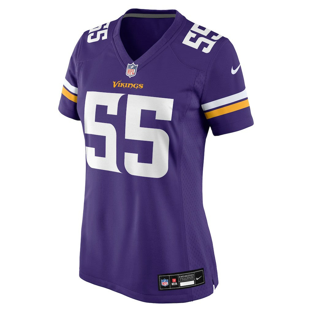 Eric Wilson Minnesota Vikings Women's Team Game Jersey Purple - Nike