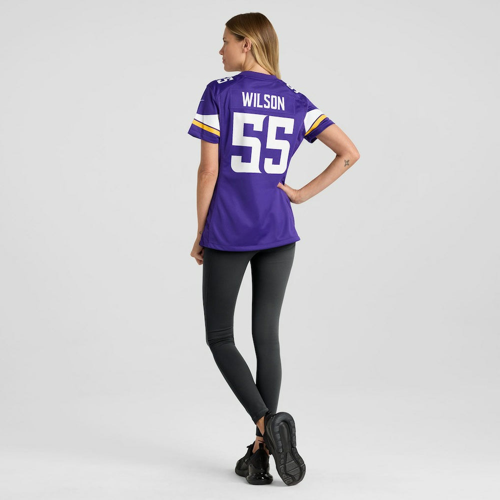 Eric Wilson Minnesota Vikings Women's Team Game Jersey Purple - Nike